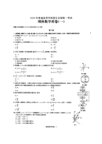 2020年普通高等学校招生全国统一考试 高考样卷一 数学(理数)卷（含答案）