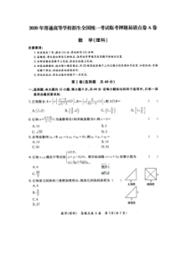 2020年普通高等学校招生全国统一考试临考押题易错点A卷 数学(理数)卷（含答案）