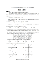 安徽六校教育研究会2020届高三第二次素质测试 数学(理数)卷（含答案）