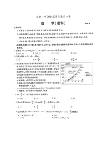 安徽省合肥市合肥一中2020届高三最后一卷 数学(理数)卷（含答案）