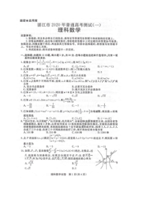 广东省湛江市2020年普通高考测试一 数学(理数)卷（含答案）