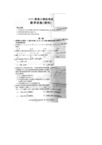 河南河北金太阳大联考2019-2020年度高三仿真模拟考试 数学(理数)卷 （含答案）