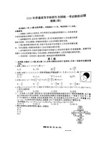 衡水金卷信息卷四 2020年普通高等学校招生全国统一考试模拟试题 数学(理数)卷（含答案）