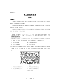 山东省淄博市2020届高三下学期第二次网考 历史（含答案+答题卡）