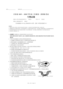 山西省吕梁市2020届高三第一次模拟考试 生物试题（含答案）