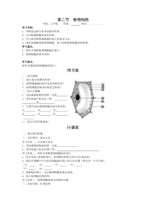 第二节《植物细胞》精品学案-七年级生物上册【人教版】