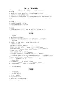 第二节《种子植物》精品学案-七年级生物上册【人教版】