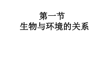 1.2.1《生物与环境的关系》PPT课件4-七年级生物上册【人教版】