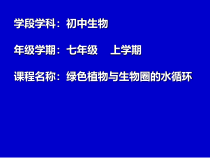 3.3.2《绿色植物与生物圈的水循环》PPT课件5-七年级生物上册【人教版】