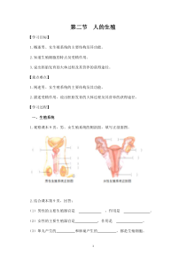 4.1.2《人的生殖》导学案-七年级生物下册【人教版】