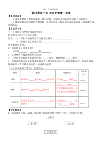 4.4.2《血流的管道——血管》导学案-七年级生物下册【人教版】