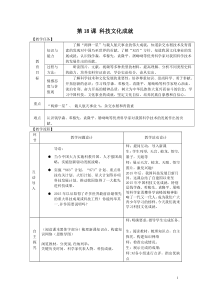 《第18课 科技文化成就》教学设计-人教版部编历史八年级下册