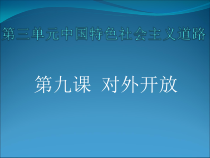 《第9课 对外开放》PPT课件2-人教版部编历史八年级下册