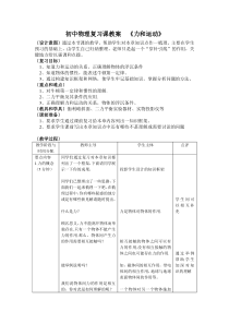 《力和运动复习课》教学设计9-八年级物理下册【人教版】