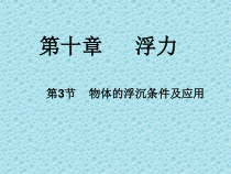 《第3节 物体的浮沉条件及应用》PPT课件4-八年级物理下册【人教版】