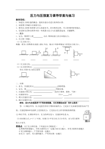 《本章复习课》中考压强专题复习教案-八年级物理下册【人教版】