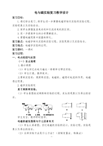 《电与磁实验复习课》教学设计2-九年级物理全一册【人教版】