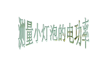 《第3节 测量小灯泡的电功率》PPT课件2-九年级物理全一册【人教版】