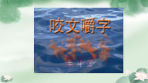 人教版中职语文基础模块下册第7课《咬文嚼字》课件1