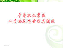 某中等职业学校人才培养方案及其制定方案