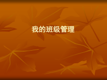 中职生班级管理及班级文化讲义课件