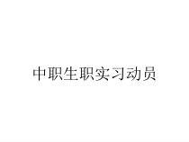 中职生职实习动员课件