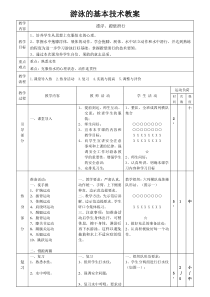 《游泳类运动的基本技术》教学设计1-七年级体育与健康【华东师大版】