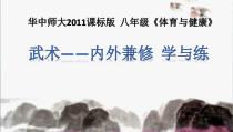 《一 内外兼修学与练》PPT课件2-八年级体育与健康【华中师大版】