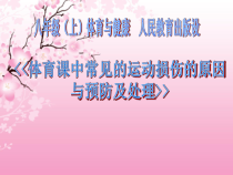 《常见运动损伤的预防和紧急处理》PPT课件5-八年级体育与健康【人教版】