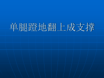 《一足蹬地翻身上》PPT课件3-八年级体育与健康【人教版】