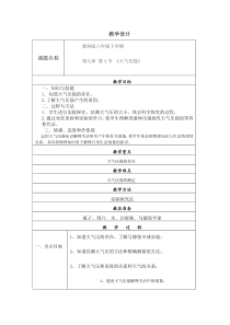 《4.大气压强》教学设计2-八年级物理下册【教科版】