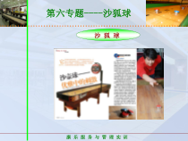 饭店服务技能综合实训--第一模块-康体服务项目-第六专题-沙狐球课件