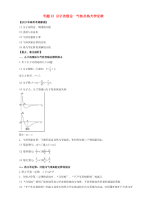 高考物理考纲解读与热点难点突破专题12分子动理论气体及热力学定律 教学案