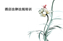 给酒店人员的法律培训分解课件