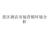 景区酒店市场营销环境分析课件