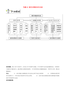 高考历史一轮冲刺专题23现代中国的对外关系 突破 含解析