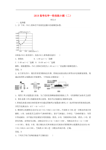 高考化学一轮优练小题2含解析新人教版20180905115