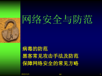 计算机基础及应用——网络安全及防范课件