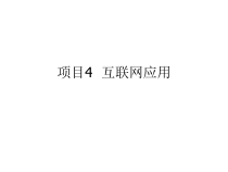 计算机基础项目课件4
