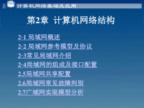计算机网络基础及应用第2章课件