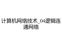 计算机网络技术_04逻辑连通网络课件