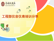 酒店工程部礼貌礼仪培训教学课件