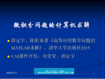 微积分问题的计算机求解课件