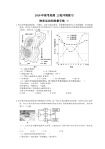 高考地理 三轮冲刺练习 物质运动和能量交换 二(20题含答案解析)