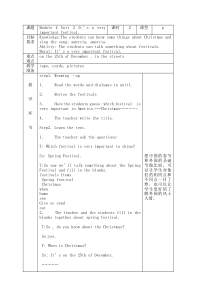 外研一起小学英语六上教案：Module 4 Unit2