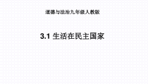 《生活在民主国家》PPT课件1-统编版九年级上册道德与法治