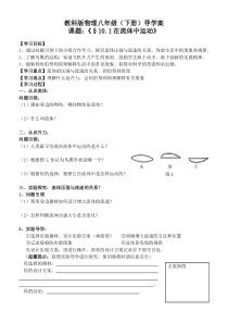 《1.在流体中运动》在流体中运动导学案-八年级物理下册【教科版】