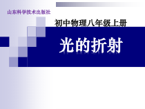 《第四节 光的折射》PPT课件4-八年级物理上册【鲁科版】