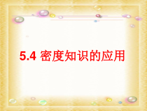 《第四节 密度知识的应用》PPT课件2-八年级物理全一册【沪科版】