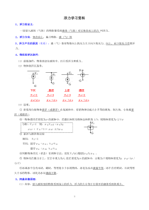《第九章 浮力》学习资料-八年级物理全一册【沪科版】